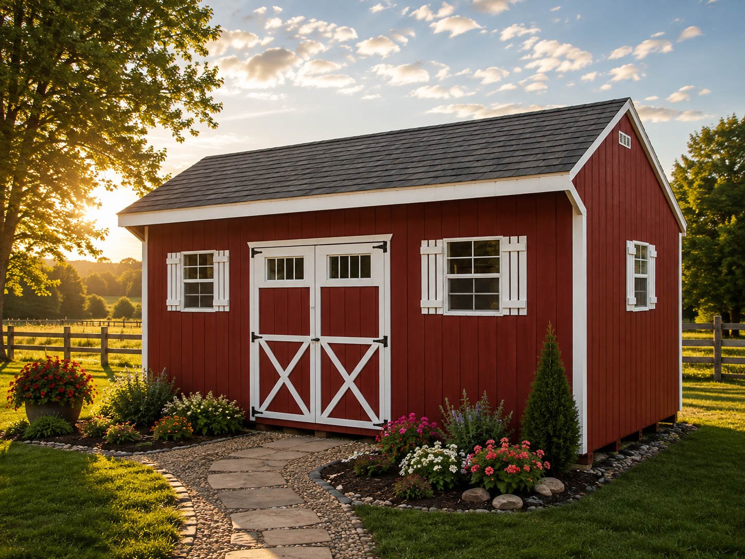 Quaker barn handcrafted by Slabaugh's