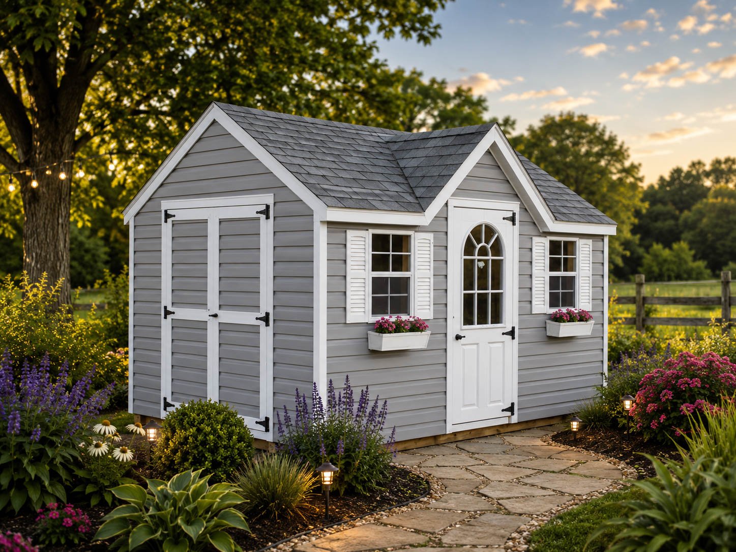Handcrafted Victorian storage barn
