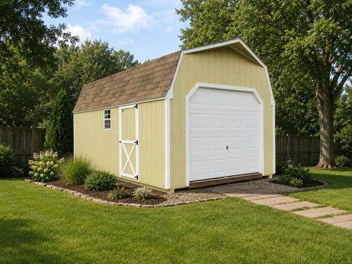 Gambrel garage